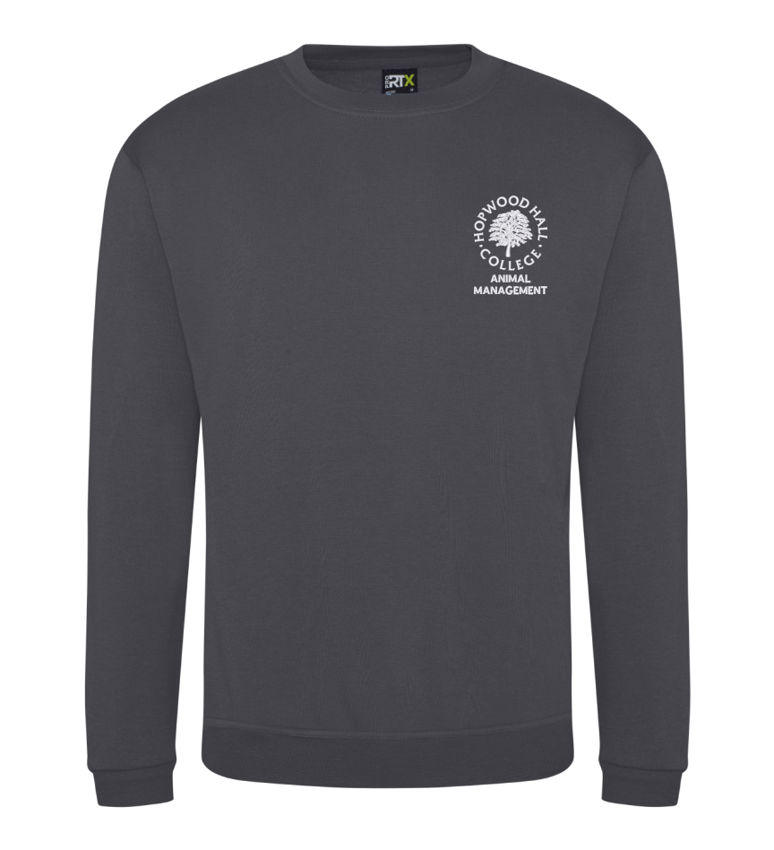 HOPWOOD HALL ANIMAL MANAGEMENT GREY SWEATSHIRT