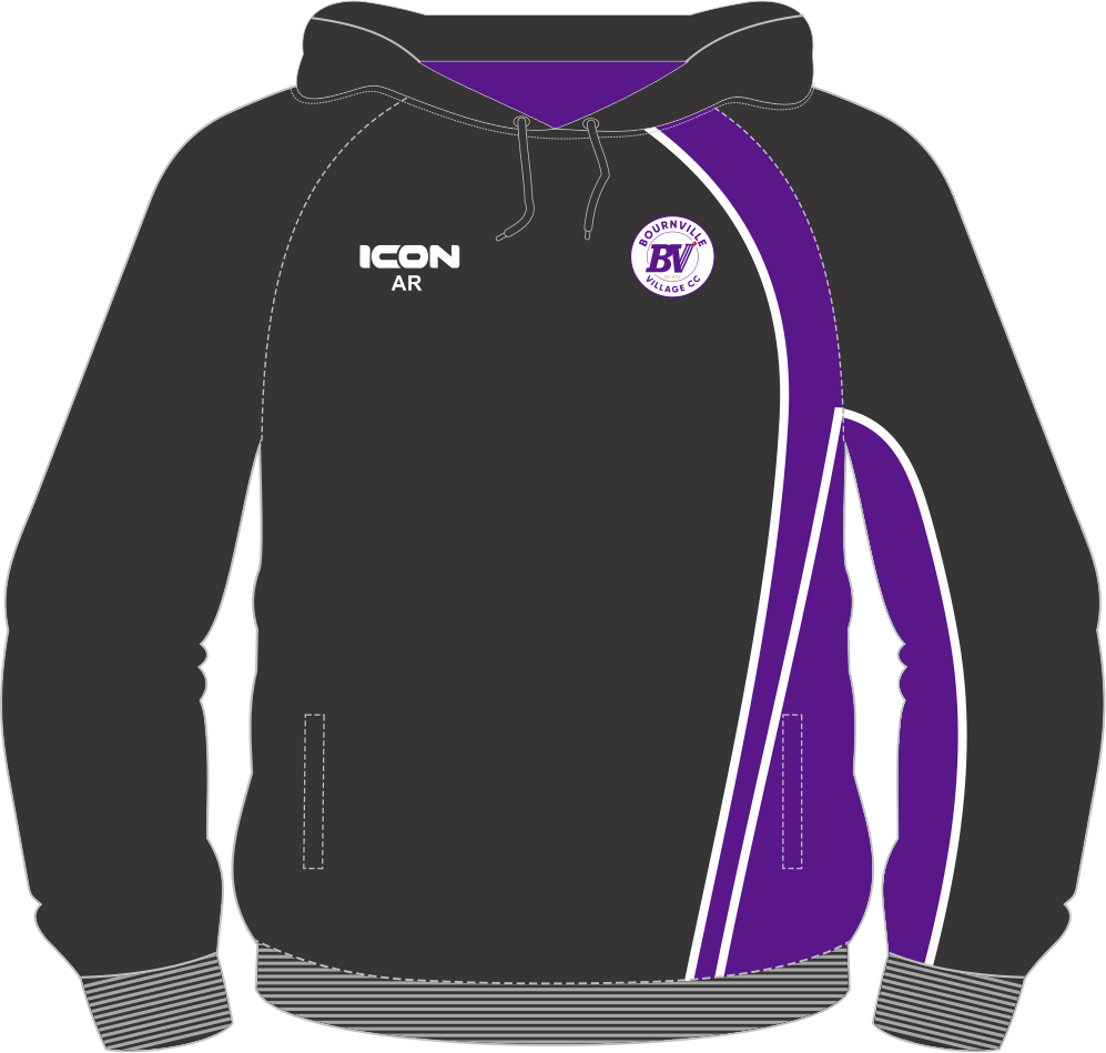 BOURNVILLE VILLAGE CRICKET CLUB VARSITY HOODIE - SENIOR 