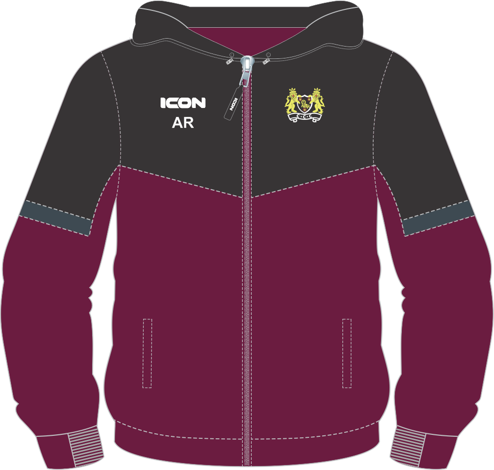 CROMPTON CRICKET CLUB 2026 EVOLVE FULL ZIPPED HOODIE - JUNIOR
