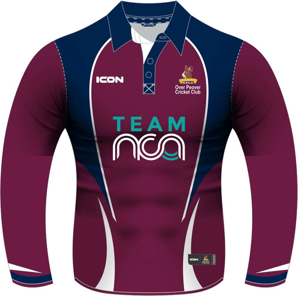 OVER PEOVER CRICKET CLUB 2026 HYBRID + MATCH SHIRT L/S - LADIES