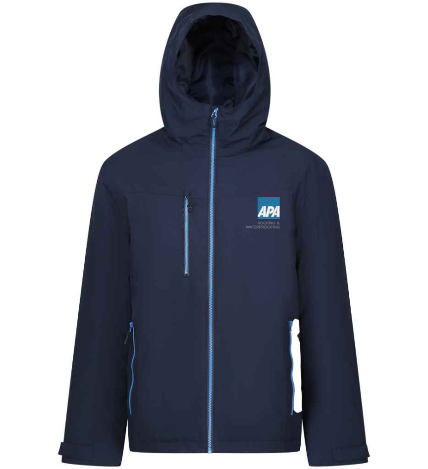 APA ROOFING & WATERPROOFING WATERPROOF JACKET - NAVY