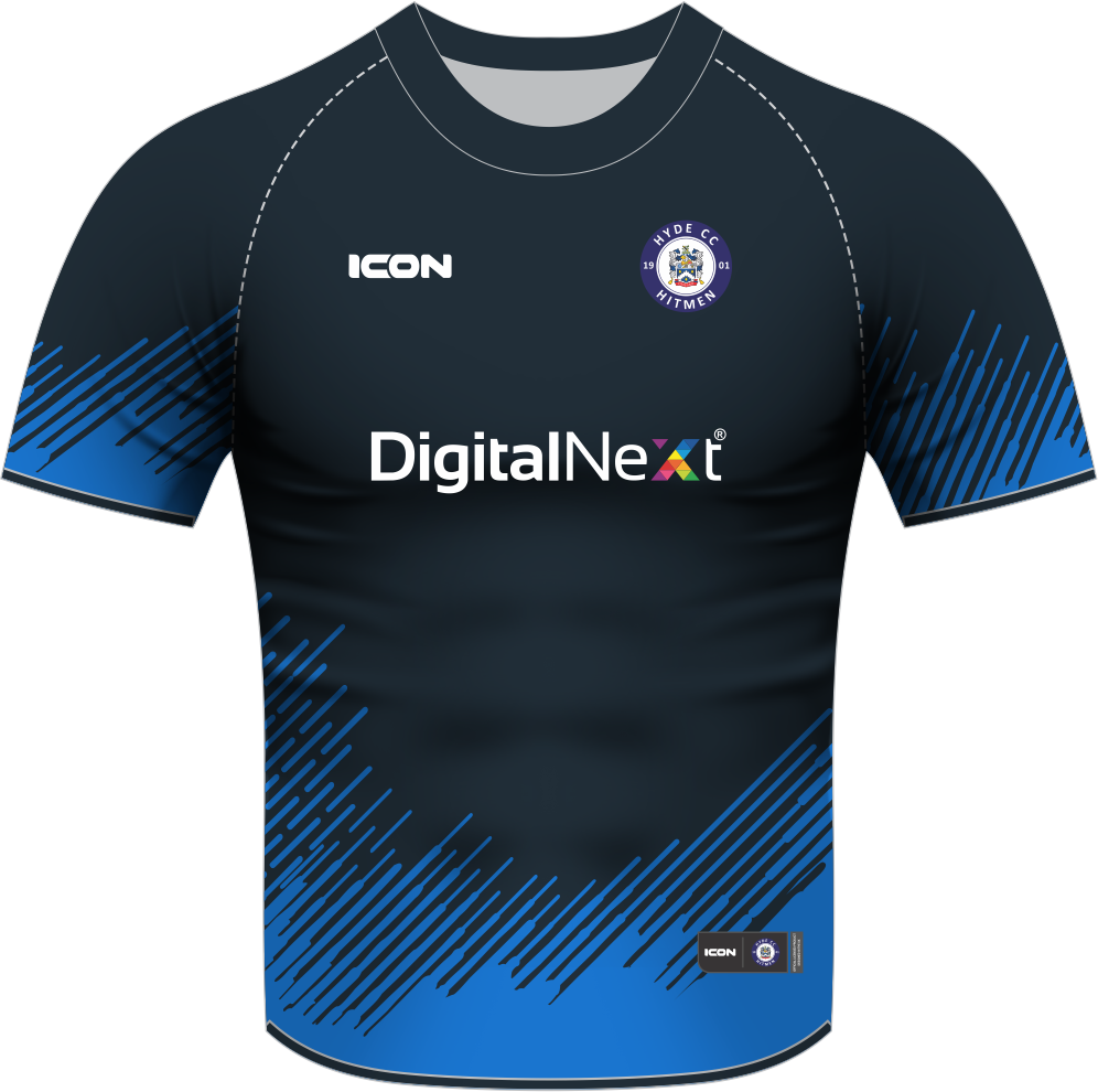 HYDE CRICKET CLUB HITMEN (0VER 40'S) HYBRID MATCH SHIRT S/S - SENIOR