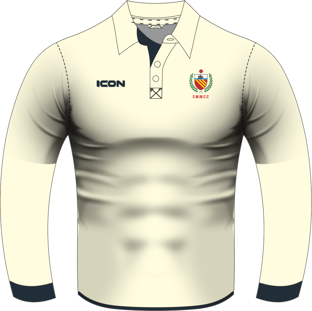 SOUTH WEST MANCHESTER CC MATCH + CRICKET SHIRT L/S - JUNIOR
