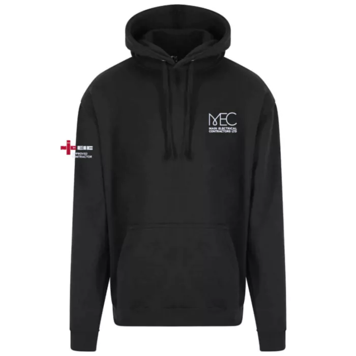 MAIN ELECTRICAL CONTRACTORS PRO BLACK HOODIE