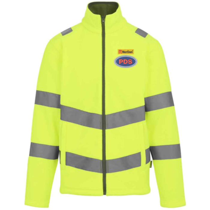 PDS Yellow High Visibility Pro Contract Thor Fleece Jacket