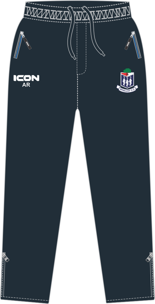 WHALLEY CRICKET CLUB PERFORMANCE SLIM FIT TRACK PANT - SENIOR
