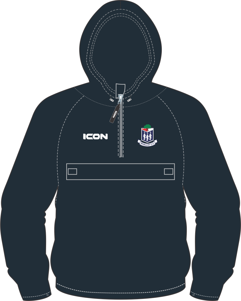 WHALLEY CRICKET CLUB PRO PERFORMANCE RAIN JACKET HALF ZIP - JUNIOR 