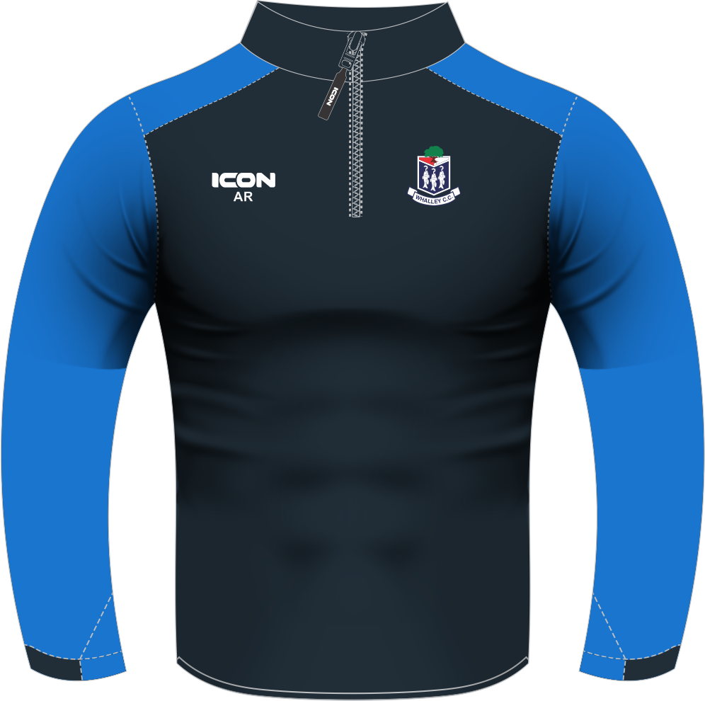 WHALLEY CRICKET CLUB LIGHT WEIGHT MIDLAYER - JUNIOR 